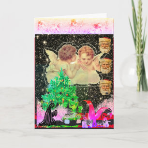 ANPASSNINGSBAR COLLAGE ORIGINAL DESIGN CHRISTMAS C KORT