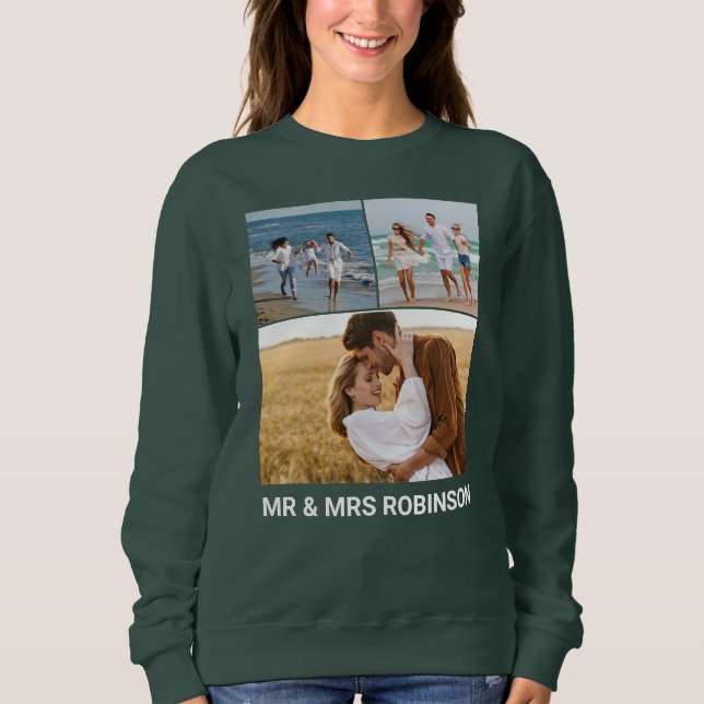Anpassningsbar College Photo & Namn Personlig Wome T Shirt (Framsida)