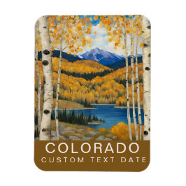 Anpassningsbar Colorado Aspen Mountains Fall Magnet