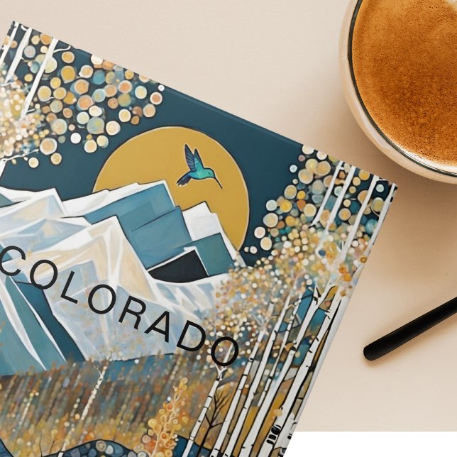 Anpassningsbar Colorado Mountain Hummingbird Kakelplatta (Skapare uppladdad)