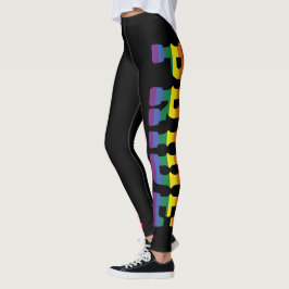 Anpassningsbar Colorful LGBTQ+ Rainbow Pride NEW Y Leggings