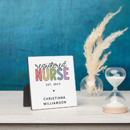 Anpassningsbar Colorful Registered Nurse RN Studen
