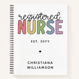 Anpassningsbar Colorful Registered Nurse RN Studen
