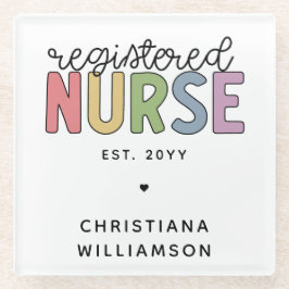 Anpassningsbar Colorful Registered Nurse RN Studen