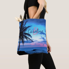 Anpassningsbar Colorful Tropical Island Beach Ocea Tygkasse