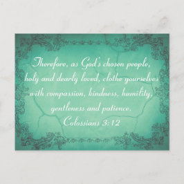 Anpassningsbar Colossians 3:12 Kindness Bible Vers Vykort