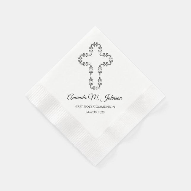 Anpassningsbar Communion Napkins första Heligan Pappersservett (Hörn)