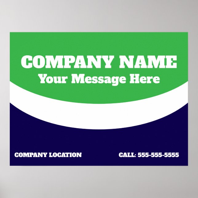 Anpassningsbar Company Anpassningsbar Message Adre Poster (Framsidan)