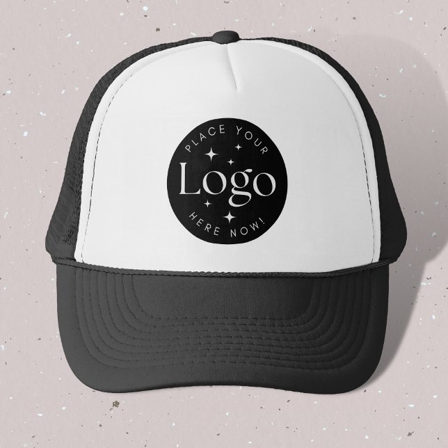 Anpassningsbar Company Business Logotyp Black Truc Keps (Skapare uppladdad)