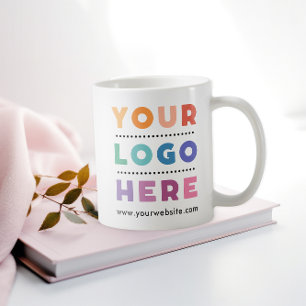 Anpassningsbar Company Business Logotyp Branded Kaffemugg