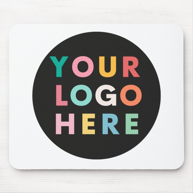 Anpassningsbar Company Business Logotyp Branded Musmatta (Framsidan)