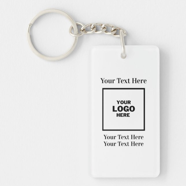 Anpassningsbar Company Business Logotyp Branded Pr Nyckelring (Framsidan)