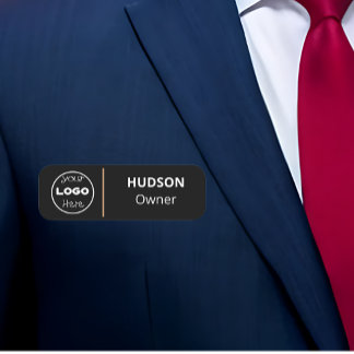 Anpassningsbar Company Business Logotyp Employee N Namnbricka