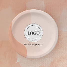 Anpassningsbar Company Business Logotyp Peach Boho