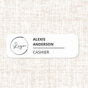 Anpassningsbar Company Business Logotyp Promoting Namnbricka