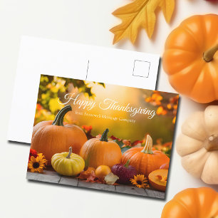 Anpassningsbar Company Happy thanksgiving Fall Pum Helg Vykort