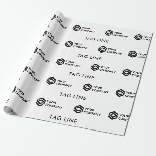 Anpassningsbar Company Logotyp and Märkre Line Bus Presentpapper
