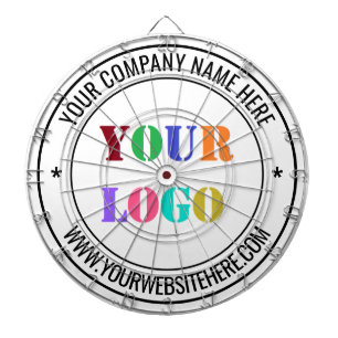 Anpassningsbar Company Logotyp and Text Dart Board Darttavla