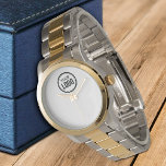 Anpassningsbar Company Logotyp Armbandsur<br><div class="desc">Anpassa en bevakning med den här enkla och minimalistiska Logotypen och befordra ditt företag eller företag att öka antalet säljtillfällen och generera mer försäljning. Lägg till din Logotyp. Kontakta mig om du behöver hjälp eller matcha objekt</div>