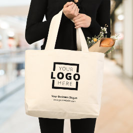 Anpassningsbar Company Logotyp Branded Promotional Jumbo Tygkasse