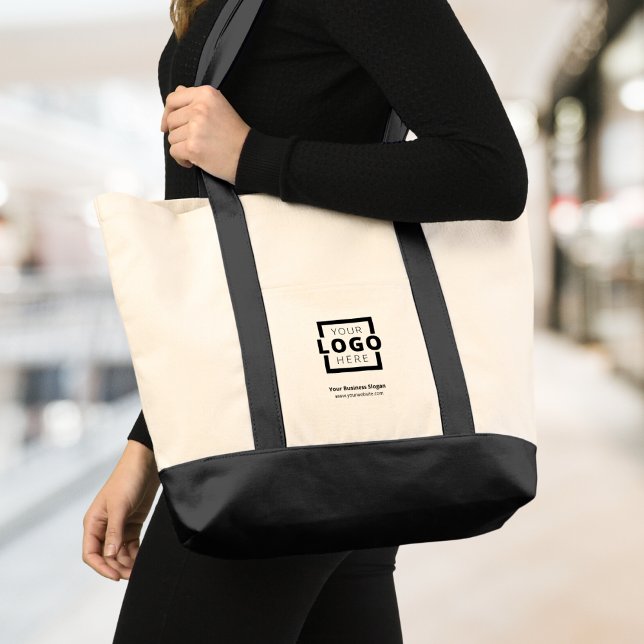 Anpassningsbar Company Logotyp Branded Promotional Tygkasse (This tote bag is a smart way to advertise your company, with your custom logo on it.)
