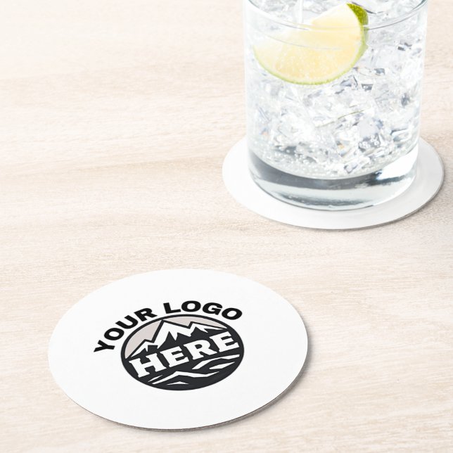 Anpassningsbar Company Logotyp Business Branded Ci Underlägg Papper Rund (Skapare uppladdad)
