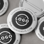 Anpassningsbar Company Logotyp Business Corporate  Knapp<br><div class="desc">Skapa din egen knappnålknapp för anpassningsbar med ditt företags logotyp- och personlig-märkesmeddelande eller kontaktinformation. Det här är en säljfrämjande knapp för marknadsföring som du kan göra på handelsprogram,  konferenser och andra företagsevenemang. Du kan enkelt ändra bakgrunden till färg så att den matchar ditt företags färger. Ingen minsta orderkvantitet.</div>