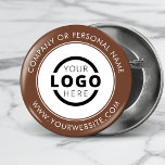 Anpassningsbar Company Logotyp Business Corporate  Knapp<br><div class="desc">Skapa din egen knappnålknapp för anpassningsbar med ditt företags logotyp- och personlig-märkesmeddelande eller kontaktinformation. Det här är en säljfrämjande knapp för marknadsföring som du kan göra på handelsprogram,  konferenser och andra företagsevenemang. Du kan enkelt ändra bakgrunden till färg så att den matchar ditt företags färger. Ingen minsta orderkvantitet.</div>