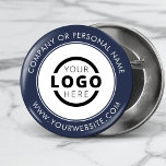 Anpassningsbar Company Logotyp Business Corporate  Knapp<br><div class="desc">Skapa din egen knappnålknapp för anpassningsbar med ditt företags logotyp- och personlig-märkesmeddelande eller kontaktinformation. Det här är en säljfrämjande knapp för marknadsföring som du kan göra på handelsprogram,  konferenser och andra företagsevenemang. Du kan enkelt ändra bakgrunden till färg så att den matchar ditt företags färger. Ingen minsta orderkvantitet.</div>