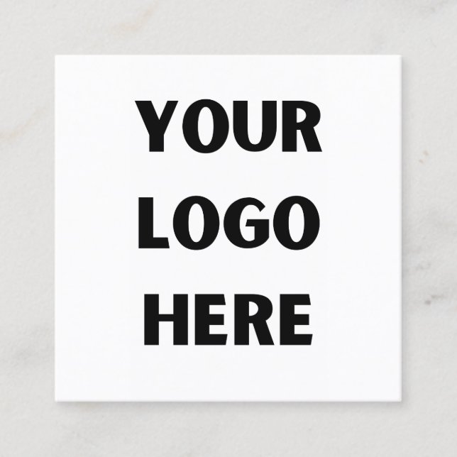 Anpassningsbar Company Logotyp Business Employee E Fyrkantigt Visitkort (Framsida)