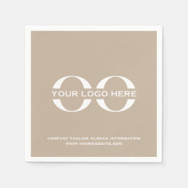 Anpassningsbar Company Logotyp Business Event Part Pappersservett