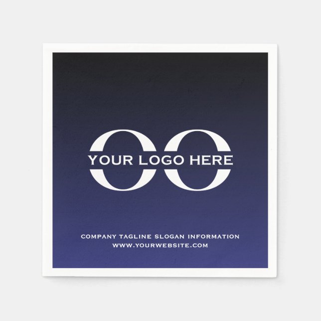 Anpassningsbar Company Logotyp Business Event Part Pappersservett (Framsidan)