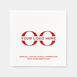 Anpassningsbar Company Logotyp Business Event Part Pappersservett