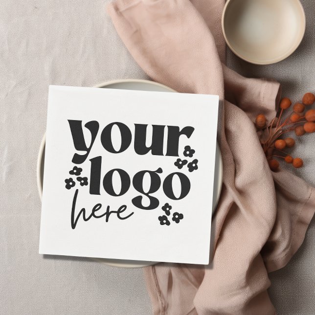 Anpassningsbar Company Logotyp Business Event Part Pappersservett (Skapare uppladdad)
