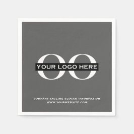 Anpassningsbar Company Logotyp Business Event Part Pappersservett