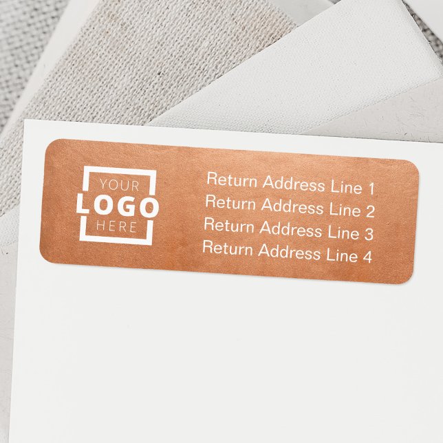 Anpassningsbar Company Logotyp Business Label Returadress Etikett (Skapare uppladdad)