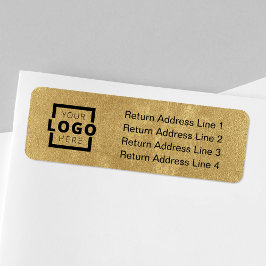 Anpassningsbar Company Logotyp Business Label Returadress Etikett