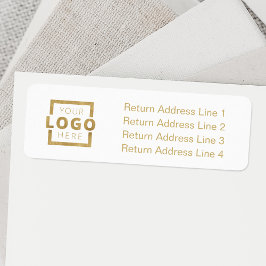 Anpassningsbar Company Logotyp Business Label Returadress Etikett