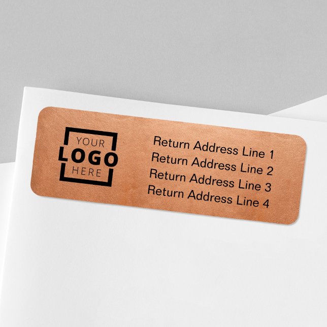 Anpassningsbar Company Logotyp Business Label Returadress Etikett (Skapare uppladdad)