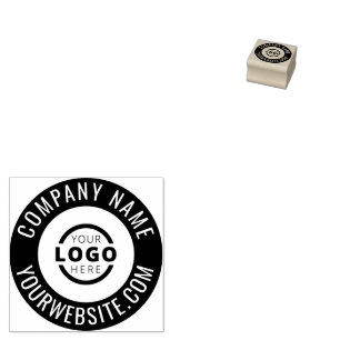 Anpassningsbar Company Logotyp Business Namn webbp Stämpel