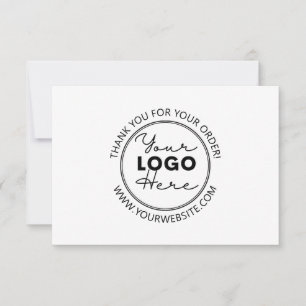 Anpassningsbar Company Logotyp Business - platt ta Tack Kort