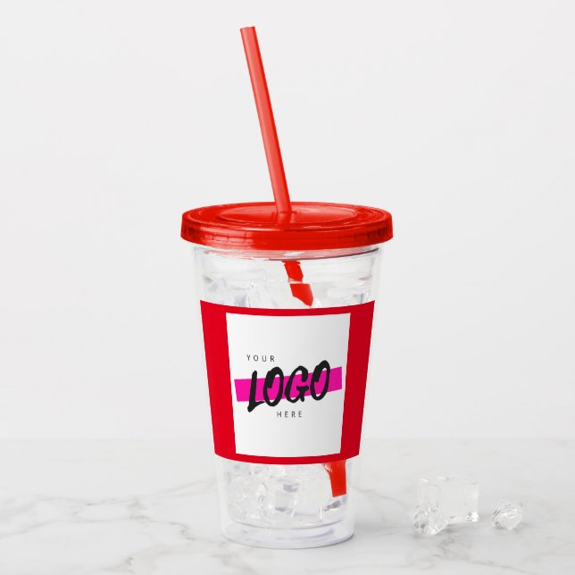 Anpassningsbar Company logotyp business proklamati Take Away Mugg (Framsida Ice)
