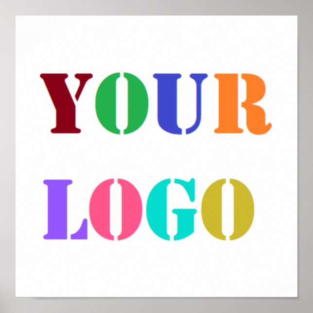 Anpassningsbar Company Logotyp Business Promocing  Poster (Framsidan)