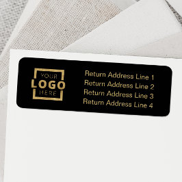 Anpassningsbar Company Logotyp Business Returadress Etikett