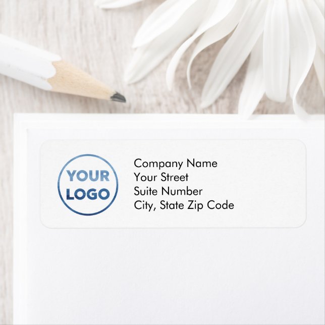Anpassningsbar Company Logotyp Business Returetike Returadress Etikett (Insitu)
