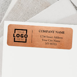 Anpassningsbar Company Logotyp Business Returetike Returadress Etikett