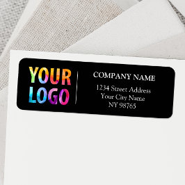 Anpassningsbar Company Logotyp Business Returetike Returadress Etikett