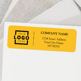 Anpassningsbar Company Logotyp Business Returetike Returadress Etikett