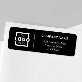 Anpassningsbar Company Logotyp Business Returetike Returadress Etikett