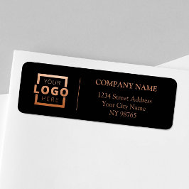 Anpassningsbar Company Logotyp Business Returetike Returadress Etikett